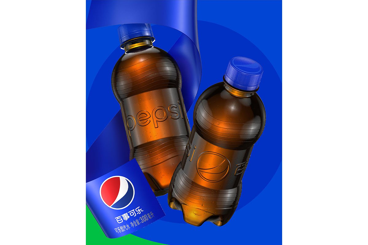 Label-free Pepsi bottle