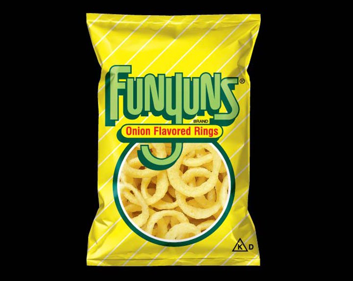 Funyuns product shot from 1969