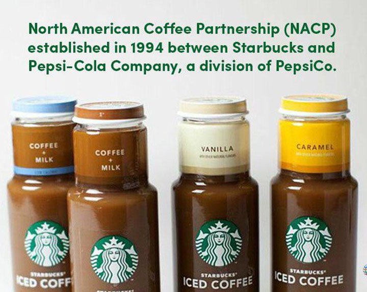 1994 Starbucks PepsiCo partnership promo