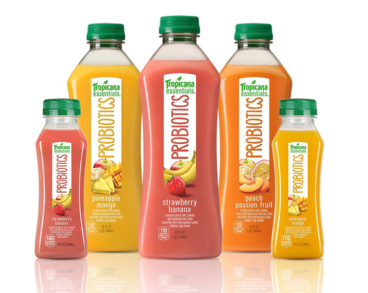 Tropicana Probiotics family shot