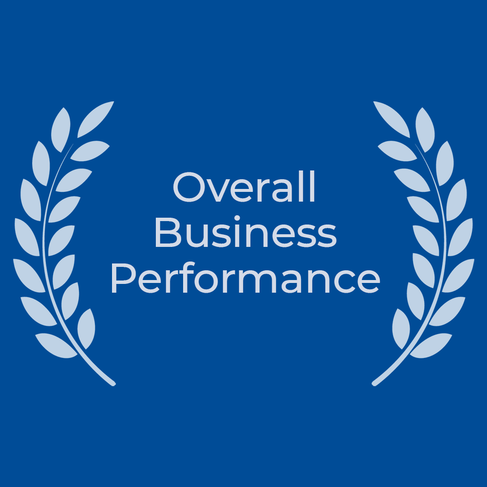 Featured award for overall business performance