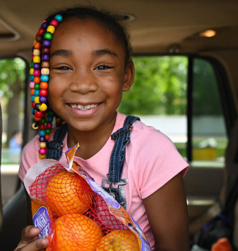 Girl smiling