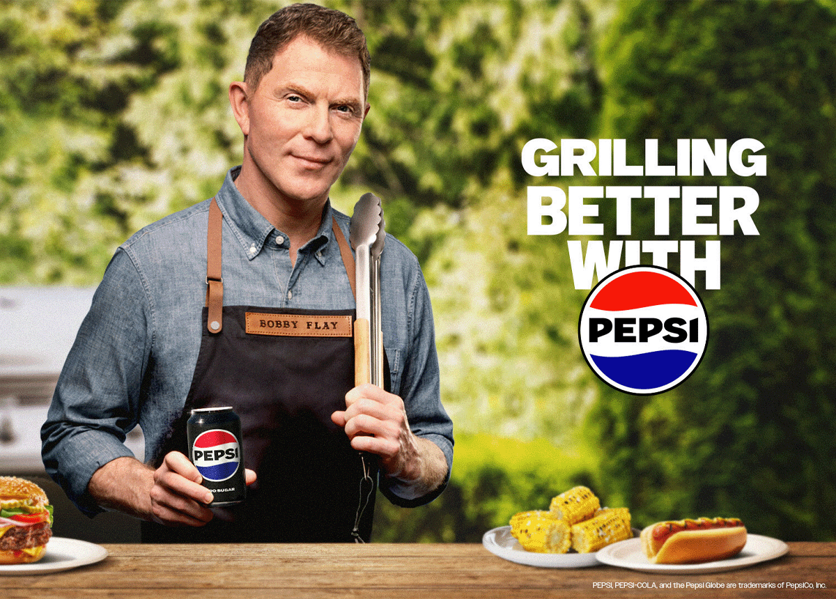 PEPSI® joins forces with Bobby Flay to show America how grilling is #BetterWithPepsi