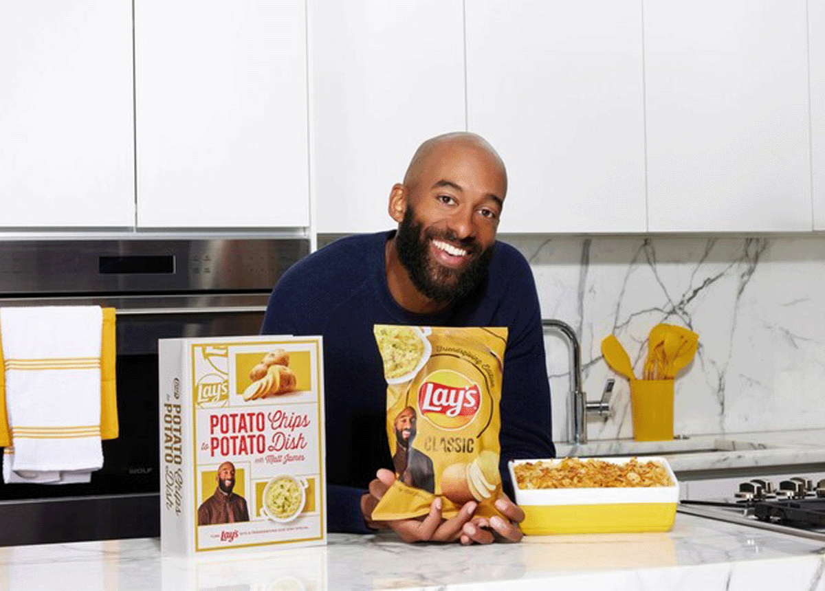 LAY'S® and Matt James celebrate Friendsgiving with mashed potatoes made from Lay's potato chips