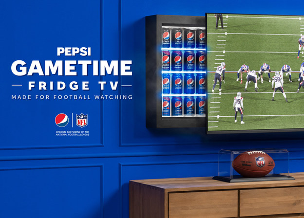 Pepsi® Gears Up For 2022 Football Season With New Pepsi Gametime Fridge TV So Fans Never Miss A Moment of NFL Action