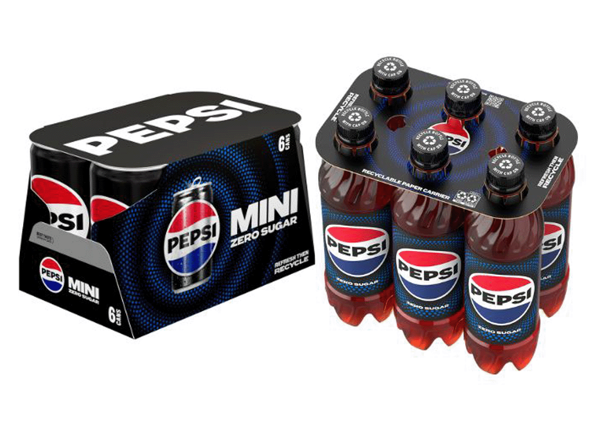 Pepsi Zero Sugar Paperboard designs