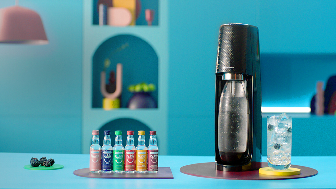 sodastream-bubly PepsiCo combines SodaStream and Bubly in Michael Buble ad