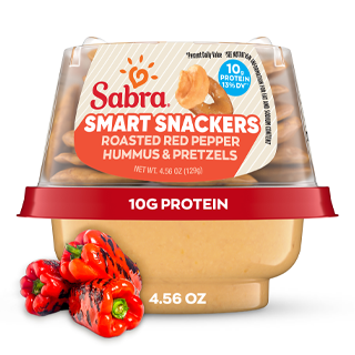Sabra Smart Snackers Roasted Red Pepper Hummus & Pretzels