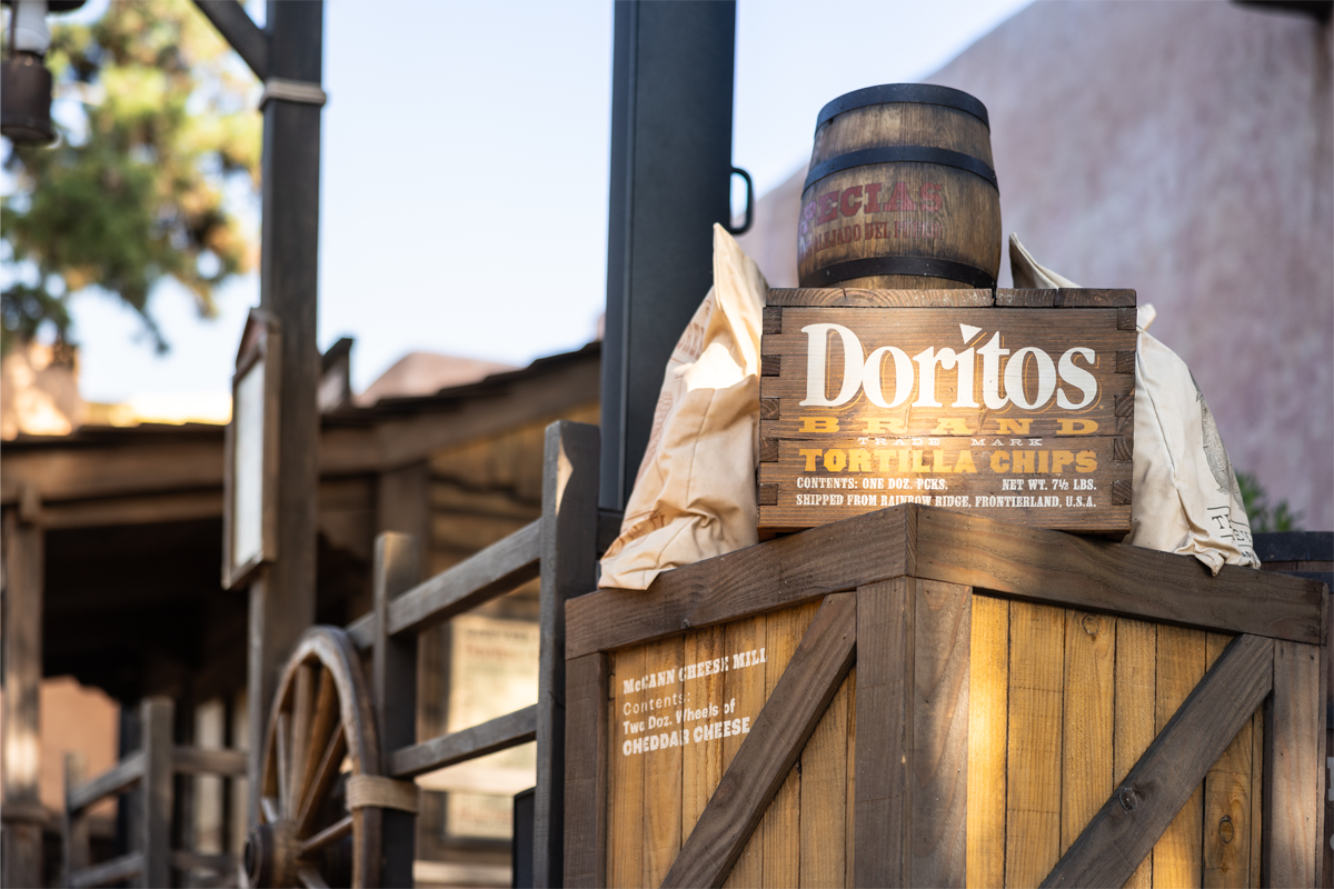 Wooden Doritos crate