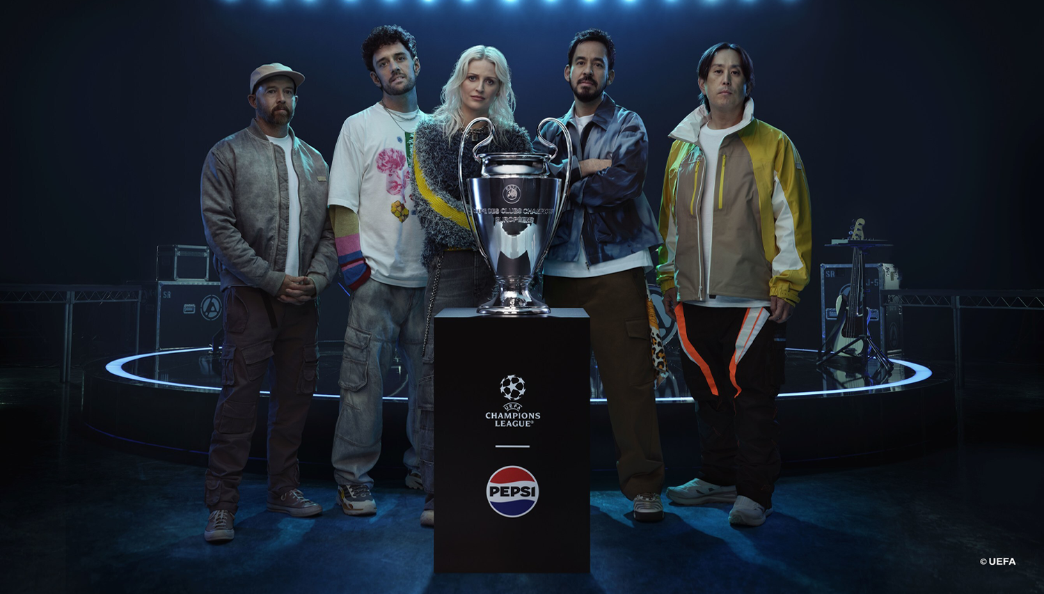 LINKIN PARK TO ROCK THE UEFA CHAMPIONS LEAGUE FINAL KICK OFF SHOW PRESENTED BY PEPSI® (PRNewsfoto/PepsiCo)