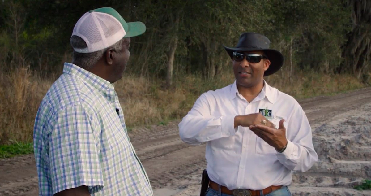 Chairman P.J. Haynie and members of the NBGC on Singleton & Sons Farms