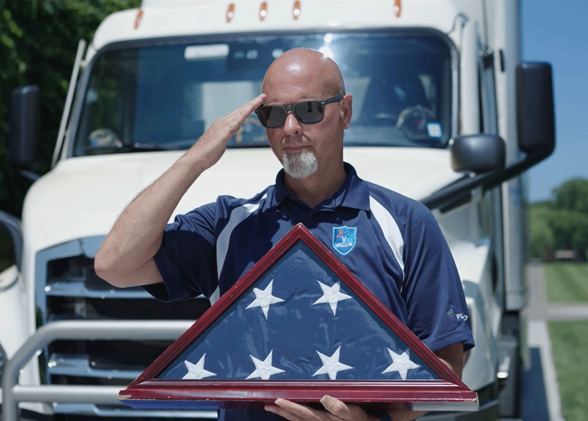 Why PepsiCo military veterans are transporting an American flag across the U.S.