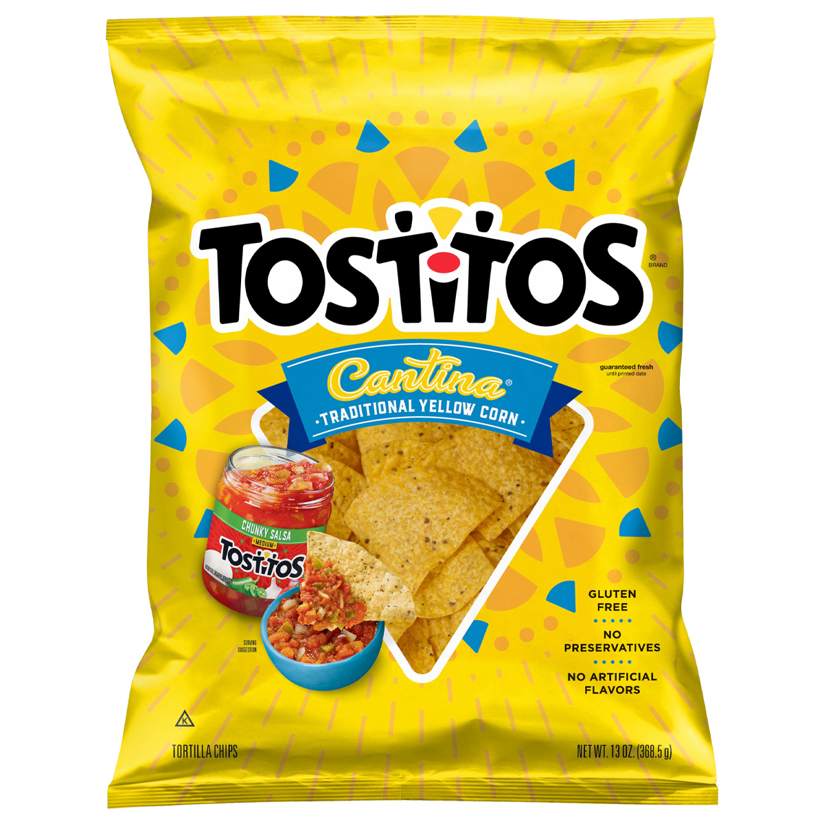 13 oz. bag of Tostitos Cantina Traditional Yellow Corn Tortilla Chips