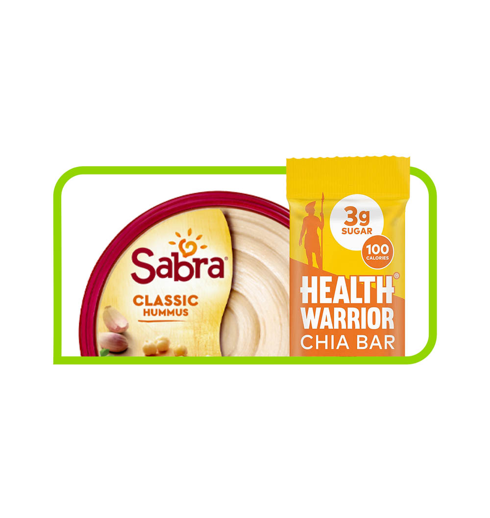 Sabra Classic Hummus and Health Warrior Chia Bar