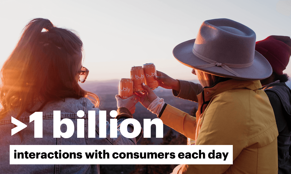 >1 billion interactions with consumers each day