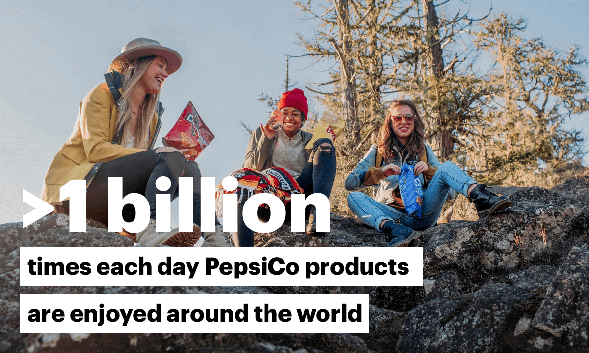 >1 billion times each day PepsiCo products are enjoyed around the world