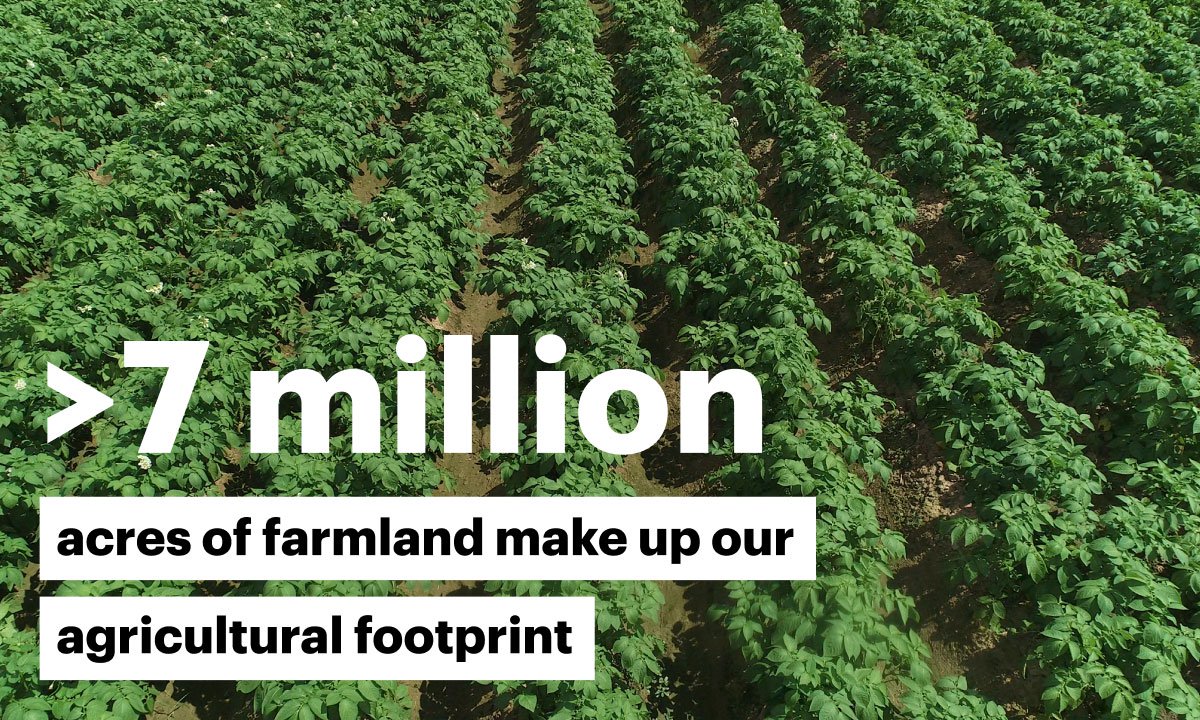 >7 million acres of farmland make up our agricultural footprint