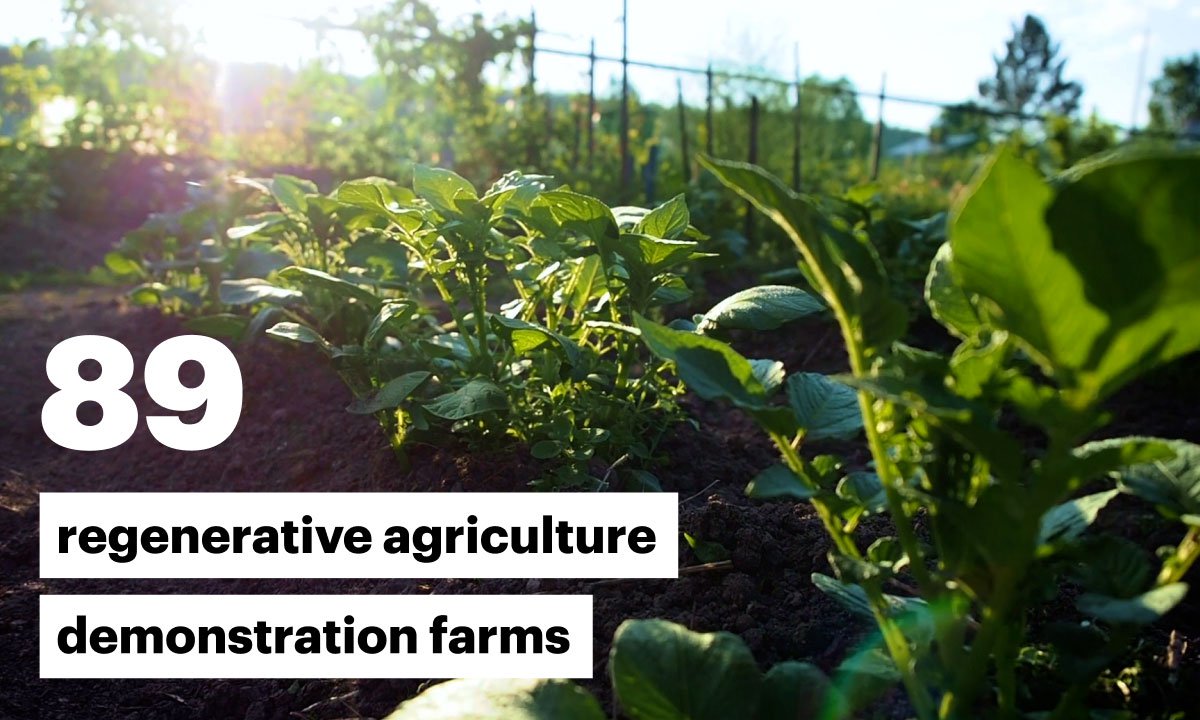 89 regenerative agriculture demonstration farms