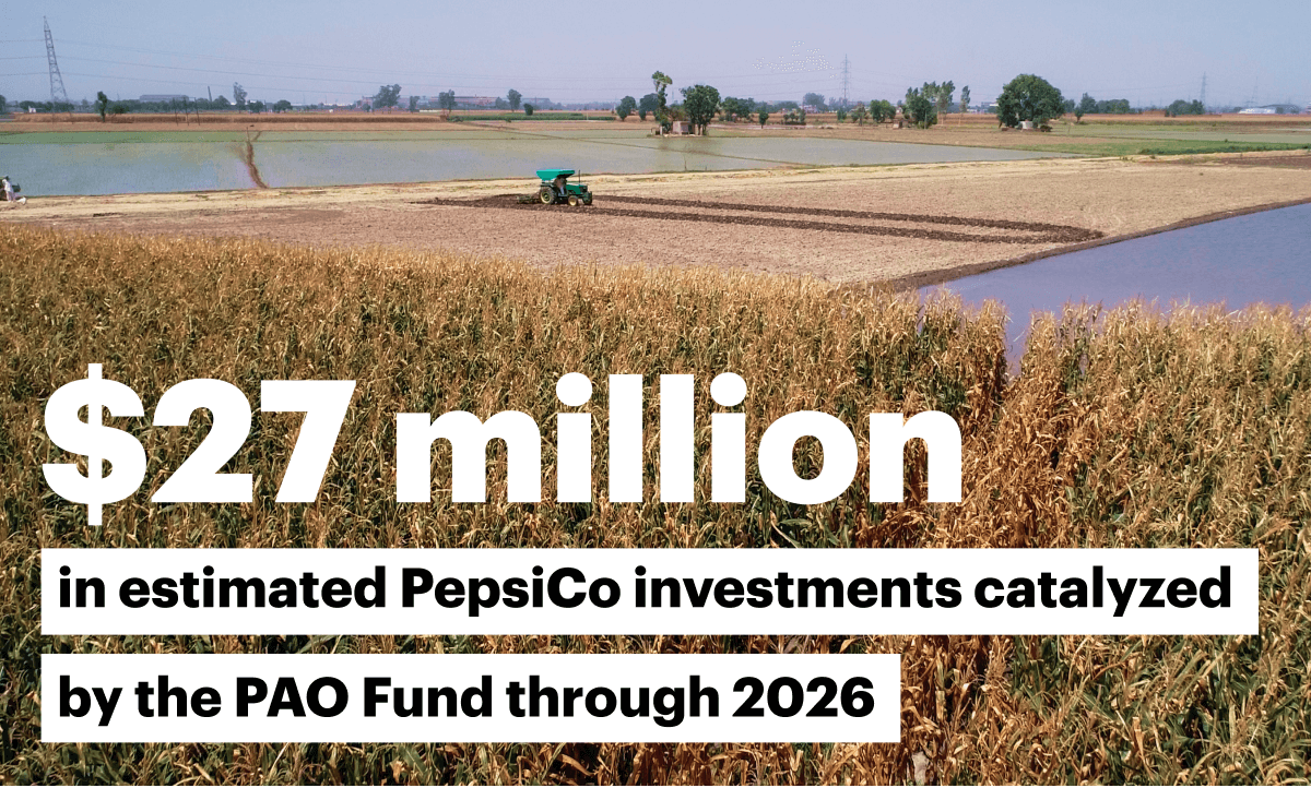 $27 million in estimated PepsiCo Investments catalyzed by the PAO Fund through 2026
