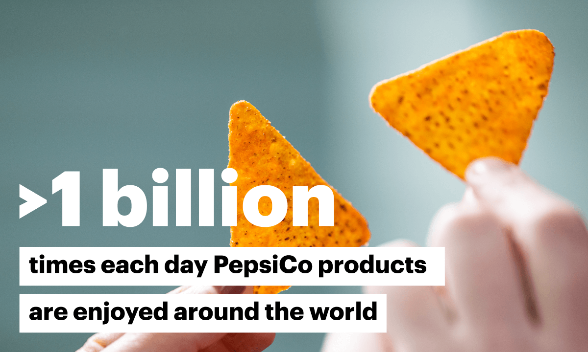 >1 billion times each day PepsiCo products are enjoyed around the world