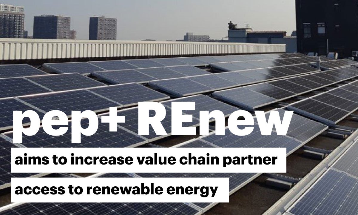pep+ REnew aims to increase value chain partner access to renewable energy