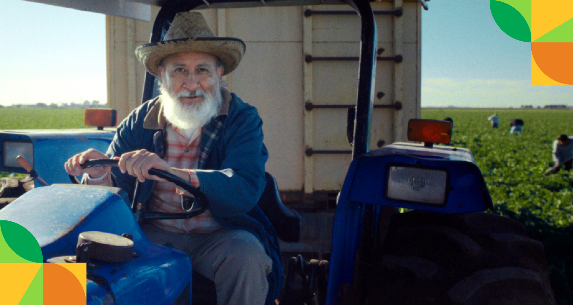 Man on tractor