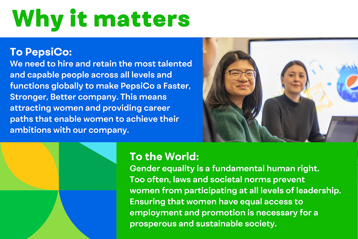 We need to hire and retain the most talented and capable people across all levels and functions globally. Gender equality is a fundamental human right.