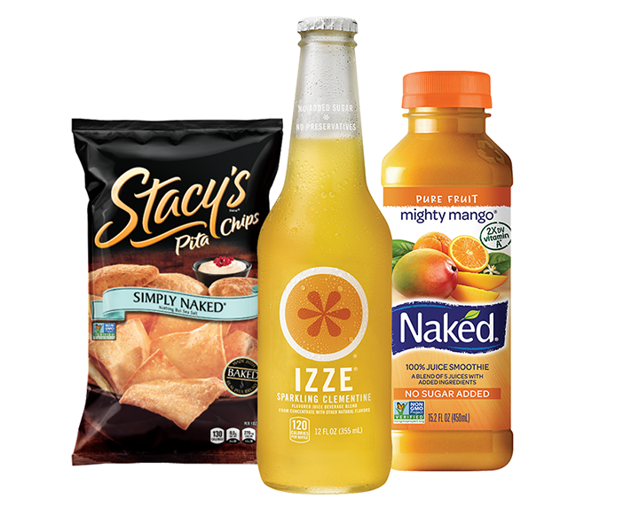Izze, Stacy's, Naked product shots