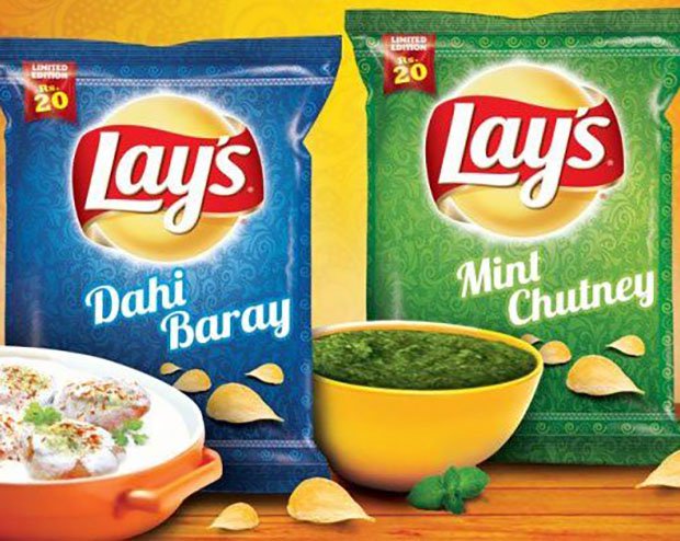 Product shots from Lay's international rollout
